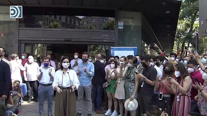 Isabel Díaz Ayuso: "Hoy no reivindicamos la foto de Colón, sino la foto de la dignidad"