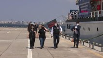 TÜBİTAK MAM Gemisi, Ege Denizindeki deprem araştırmalarını tamamlayarak İzmir Alsancak Limanı'na döndü