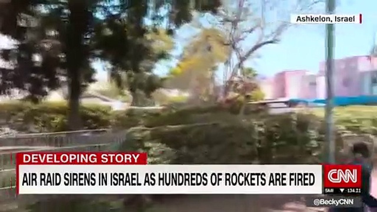 Rocket Attack Forces Reporter To Cover As Tensions Rise In Israel