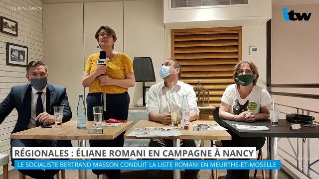 Eliane Romani (EELV) en campagne à Nancy