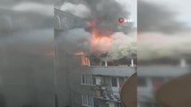 Bursa'da 2 katlı bina alevlere teslim oldu