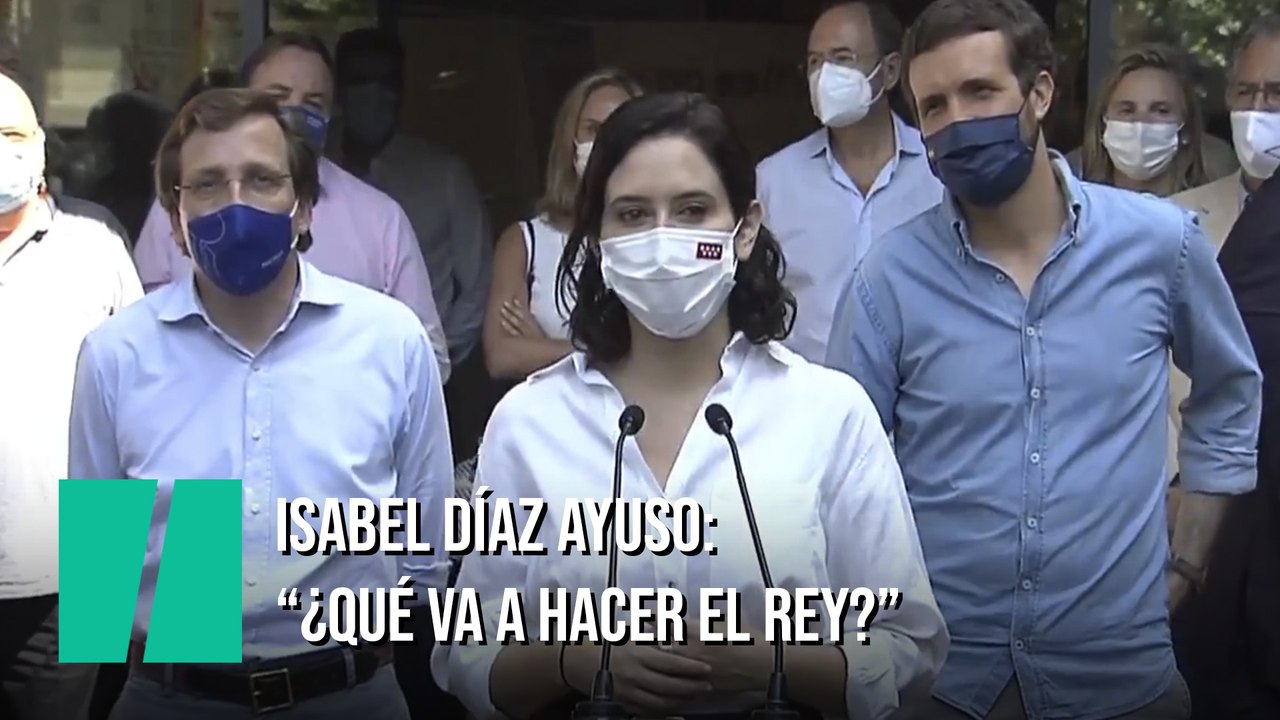 Ayuso, sobre los indultos: "¿Qué va a hacer el rey?"
