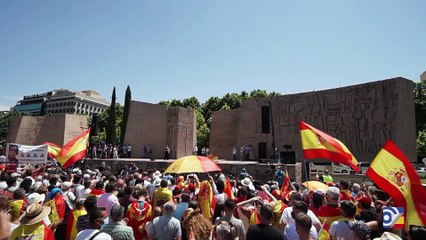 Intervención de Yeray Mellado en la manifestación de la Plaza de Colón
