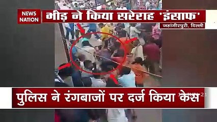 people beat up dabangs who came to collect extortion from veggies sell