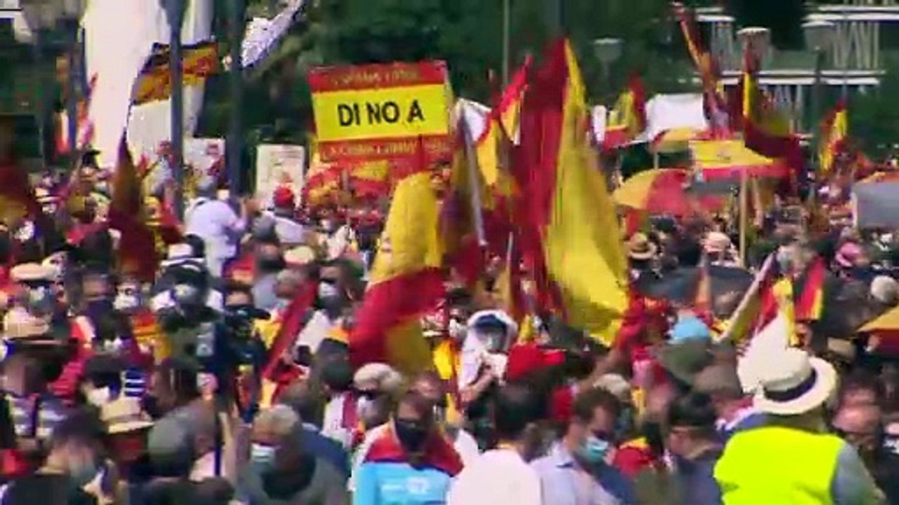 Proteste in Madrid gegen Begnadigung katalanischer Separatisten