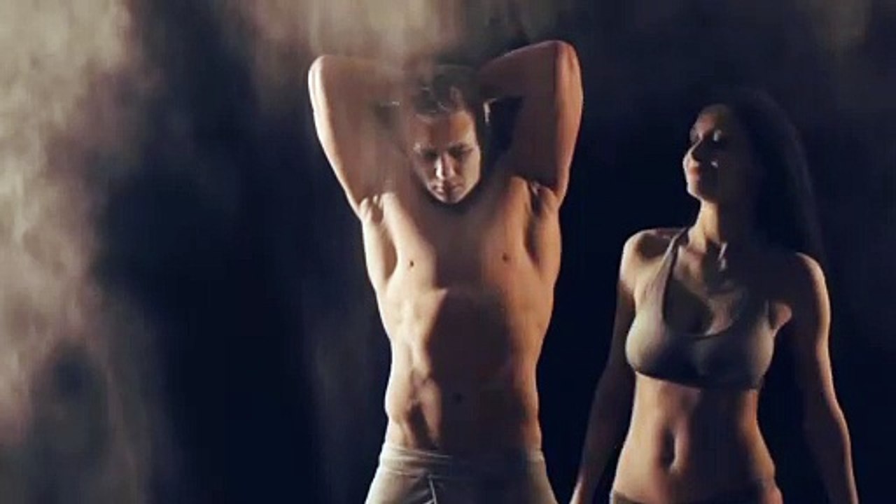 Winsome Couple dance with Flour particles | Licensed Footage