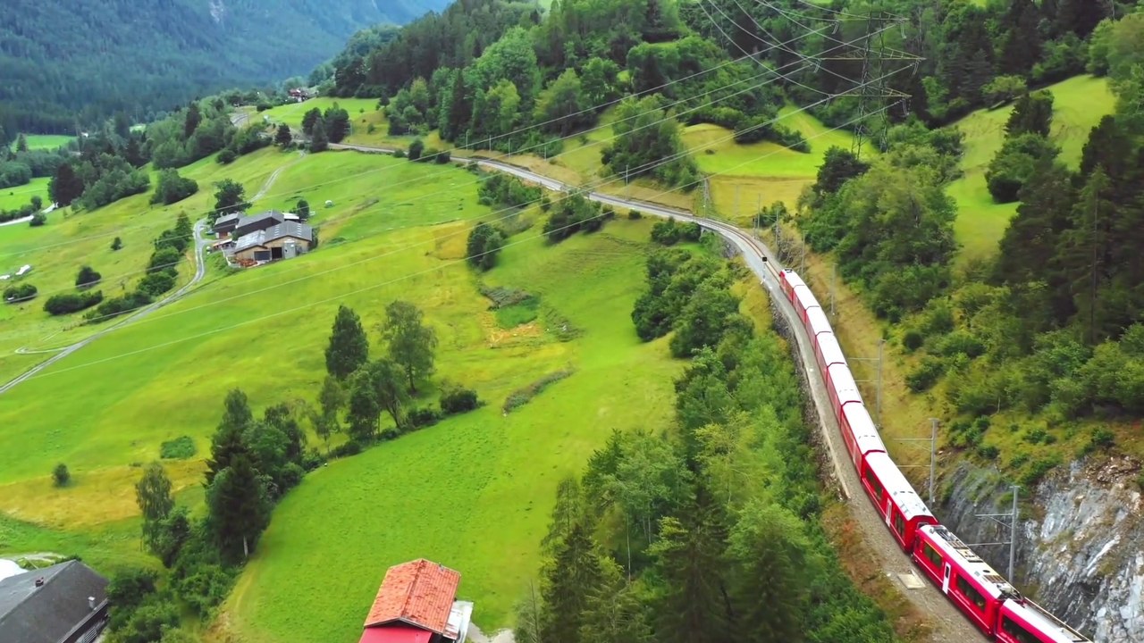 3 Minutes Aerial View, Flying over Nature,with beautiful soft music for Relaxation, 2k