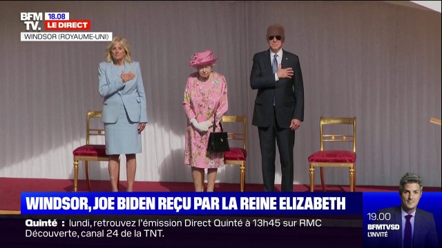 Joe Biden reçu par la reine Elizabeth II au château de Windsor