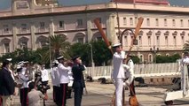 El rey Felipe da la bienvenida al buque escuela de Juan Sebastián de Elcano