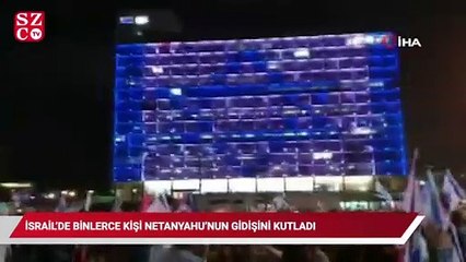 İsrail’de binlerce kişi Netanyahu’nun gidişini kutladı