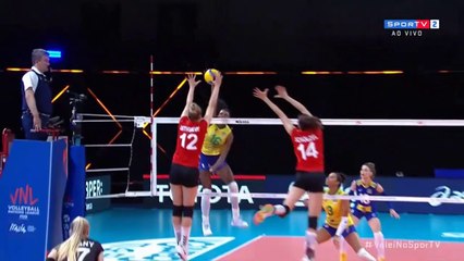 LIGA DAS NAÇÕES DE VOLEIBOL FEMININO  :  3 BRASIL X 1 ALEMANHA -  13/06/2021