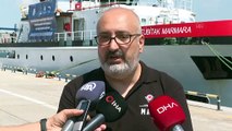 İZMİR - TÜBİTAK Marmara Araştırma Gemisi, İzmir Limanı'nda karşılandı (3)