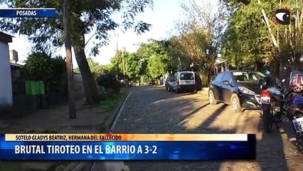 Brutal tiroteo en el barrio a 3-2