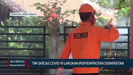 Tim Satgas Covid-19 Lakukan Penyemprotan Desinfektan