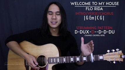 My House Flo Rida Guitar Tutorial Lesson Acoustic