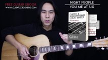 Night People Guitar Tutorial - You Me At Six Guitar Lesson Tabs   Guitar Cover