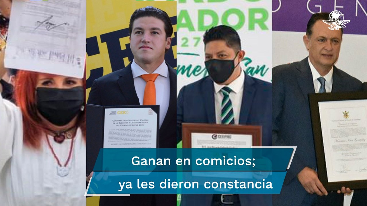 Reciben constancias de mayoría como gobernadores electos