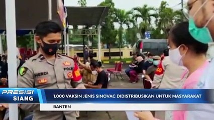 Polda Banten Gelar Vaksinasi Massal untuk Pendidik, Notaris & Lansia