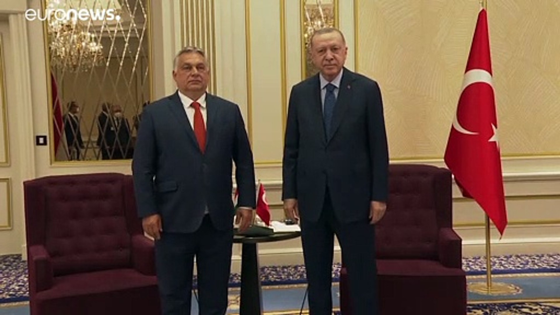 ⁣NATO-csúcs: katonai együttműködésről is tárgyalt Orbán Viktor a török elnökkel