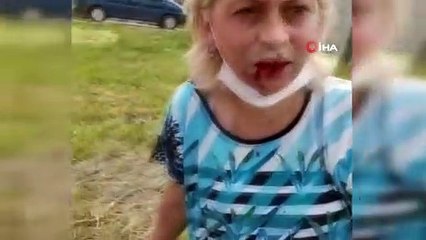 Sokak hayvanlarını beslemek isterken darp edildi