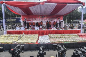 Satgas Narkoba Polda Metro Ungkap Sabu 1,129 Ton