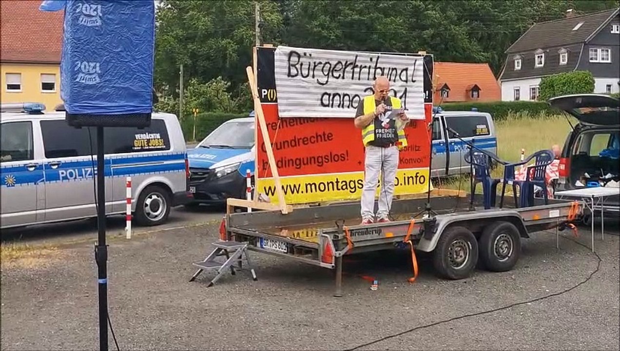 7. AUTOKORSO - OBERLAUSITZ, KUNDGEBUNG Großschönau, 12.06.2021, Teil II von III, Redebeiträge