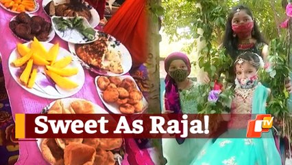 Despite Covid Pandemic Raja Festival Hasn't Lost Its Charm - Watch These Young Girls Singing