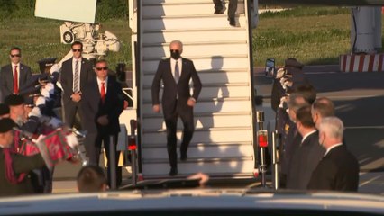 Arrivée de Joe Biden à Bruxelles pour un sommet de l'Otan