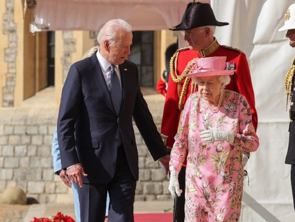 Empfang auf schloss windsor: biden vergleicht queen mit seiner mutter