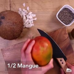 Smoothie bowl mangue coco graines de chia