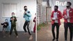 Captain Ali gives kickboxing classes to children in refugee camp