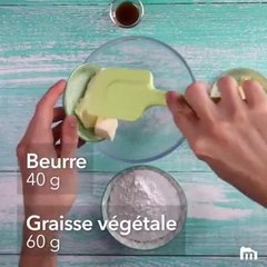 Sucettes double cookie crème vanille