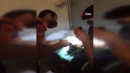 AFAD ekipleri, parmakta sıkışan yüzüğü çıkarttı