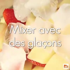 Smoothie pomme rhubarbe fraise gingembre