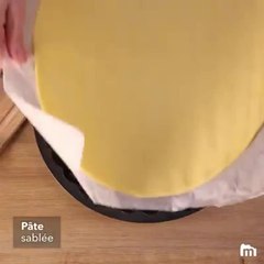 Tarte choco bananes Saint-Valentin