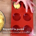 Muffin pommes de terre coeur coulant au fromage
