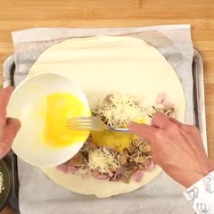 Feuilleté rapide jambon fromage