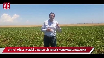 CHP’li Gaytancığlu'ndan gümrük vergilerinin sıfırlanmasına tepki: Çiftçimiz korumasız kalacak