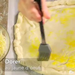 Fougasse simple et rapide aux lardons