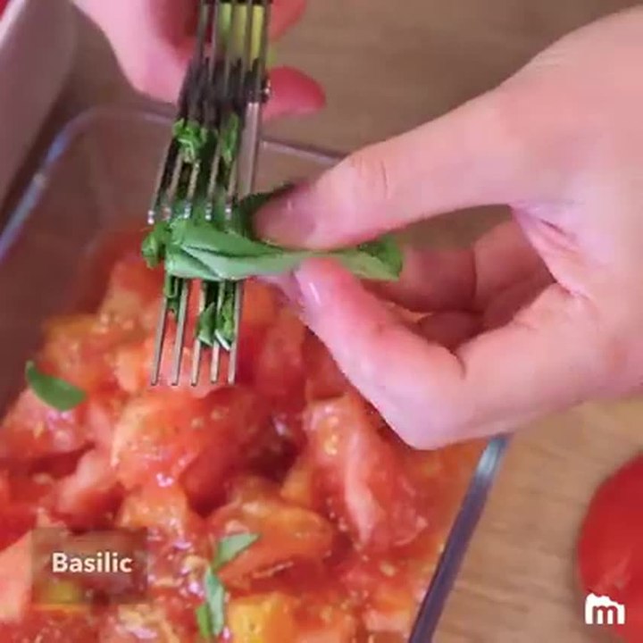 Tomates mozzarella au four
