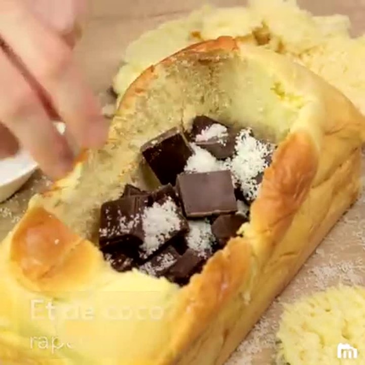 Gache surprise chocolat coco
