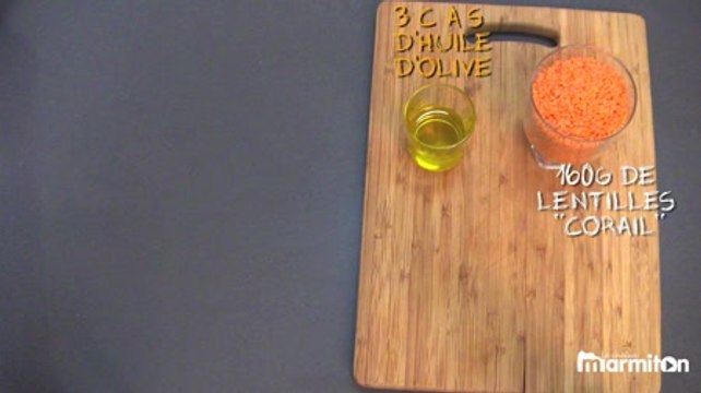 Recette : Dip lentilles corail