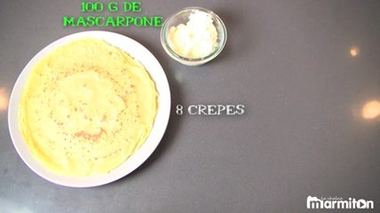 Recette : Crêpes banane mascarpone