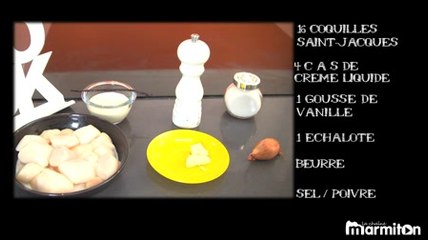 Recette : Saint-Jacques à la vanille