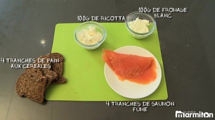 Recette : tartines saumon ricotta