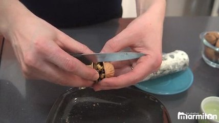 Recette : Tartine chèvre jambon fumé et noix !