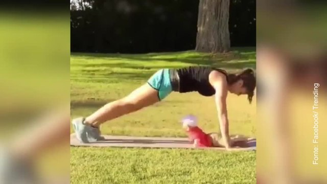 Veja como fazer exercícios físicos com seu bebê