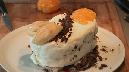 Bûche de Noël glacée