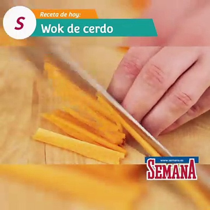 Wok de cerdo