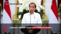 Jokowi Minta Relawan Tidak Buru-buru Menentukan Sikap Terkait Pilpres 2024